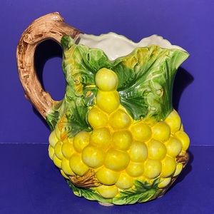Vintage Bassano Italian Majolica Porcelain Pítcher